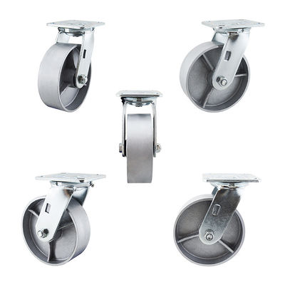 Industrial Cast Iron 360 Degree Rotating 6 Inch Swivel Casters