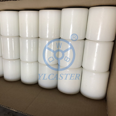 80x70mm Nylon Pallet Truck Wheels 600KG White Pallet Jack Loaded Wheels With Bearings Wholesales