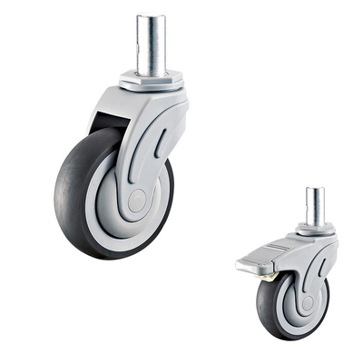 126x32mm Arc Wheel Silent Bolt Hole Casters 5 Inch Swivel Hospital Caster Wheels Supplys