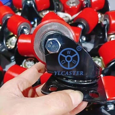 2 Inch Heavy Duty Iron PU Low Profile Casters High Quality Machine Caster Wheels