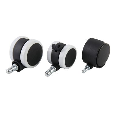 New Design Nylon Wheel Office Chair Casters Grip Stem For 10-60KG Load Capacity