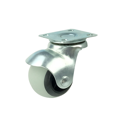 Eco Friendly White Ball Casters For Easy Maneuvering Of Furniture And Small Cabinets