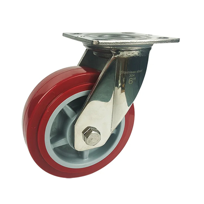 105mm Zinc Plated Top Plate Type Stainless Steel Grade 304 Casters