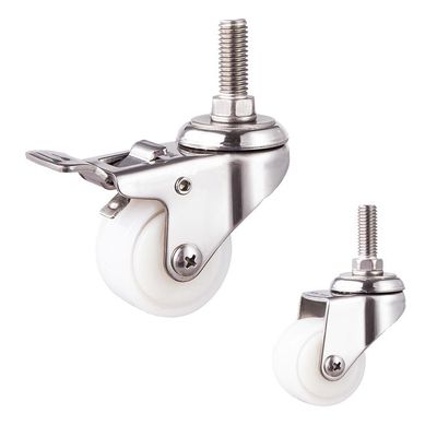 2 Inch Rustproof 110LBS Capacity Double Locking Swivel Plate  Stainless Steel Casters
