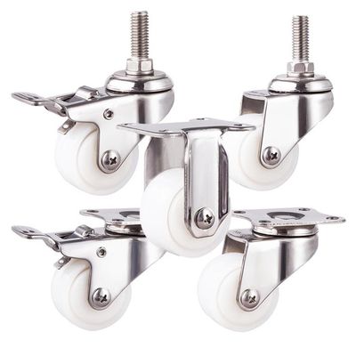 2 Inch Rustproof 110LBS Capacity Double Locking Swivel Plate  Stainless Steel Casters