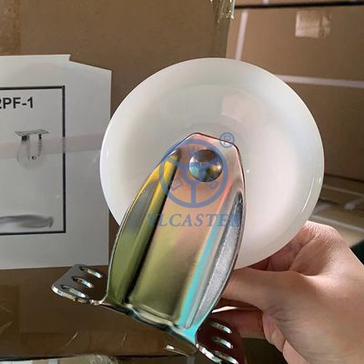 3 Inch Rigid Plate Stainless Steel Casters Solid Nylon Fixed Casters