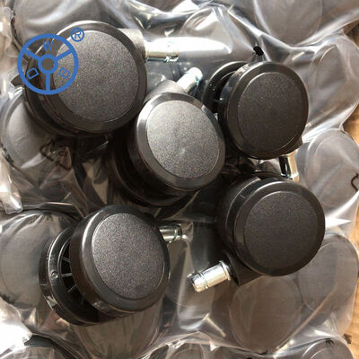 3 to 8 Inches Wheel Diameter Rubber Casters Customable Bearing Options Roller Double Ball Plain Bearing for Performance