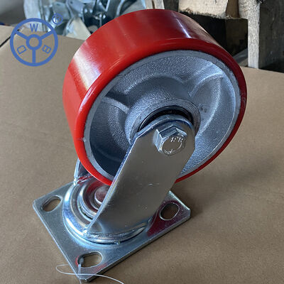 250-380KG Kapasitas yang dimuat Keretas tugas ringan 65mm Ukuran roda Tugas berat Roda industri tahan lama untuk peralatan dan troli