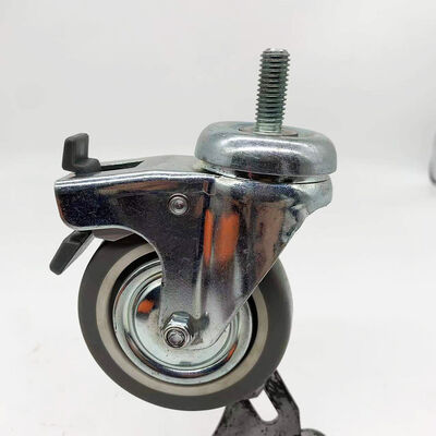 Kapasitas beban 100 lbs Nylon Casters Solid Core Wheel Kompatibel dengan furnitur Heavy Duty Mudah dipasang Penggantian