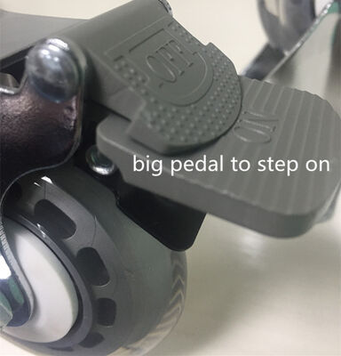 5 Inci Tinggi Umum Polyurethane Casters Industri Grade Kargo Berat Kapasitas Roda untuk gerobak Mesin dan Peralatan