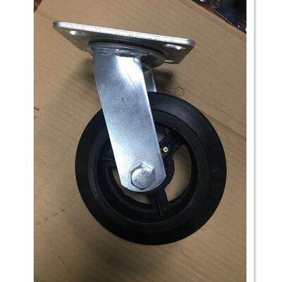 Tidak menandai roda karet elastis lembut jenis roller oranye bantalan ideal untuk aplikasi industri tahan lama dan kinerja