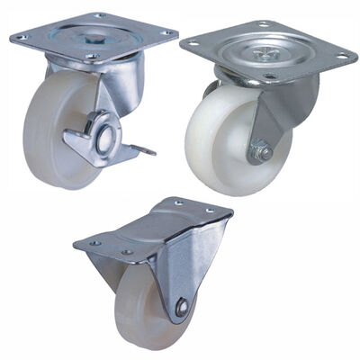 100 Lbs Kapasitas Beban Nylon Casters Jenis American Caster Cocok untuk truk pallet tangan dan aplikasi industri awet
