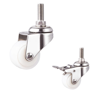 2 Inch Rustproof 110LBS Capacity Double Locking Swivel Plate  Stainless Steel Casters