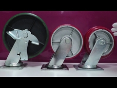 Cast iron core polyurethane heavy duty industrial caster wheel