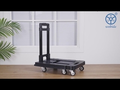 Truk Tangan Lipat Dolly 6 Roda Platform Dorong Gerobak Trolley-YLcaster